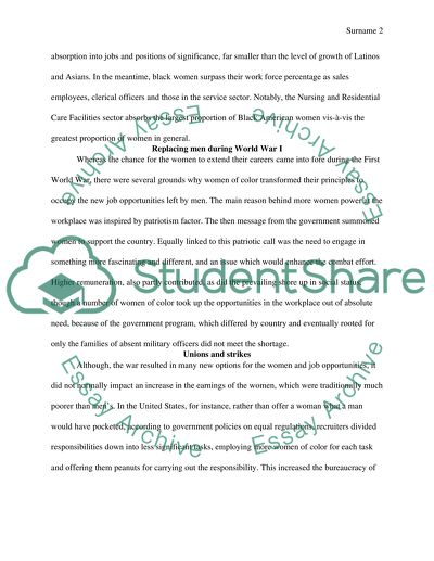 Women of Color at the Workplace