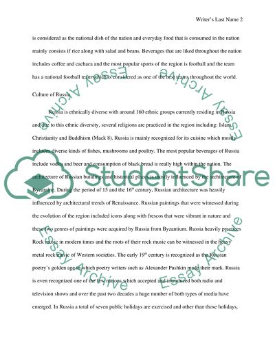 Cultural Description of Brazil and Russia