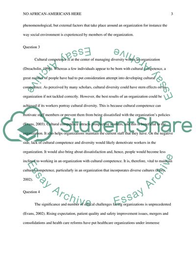 Diversity Leadership - No African-Americans Here