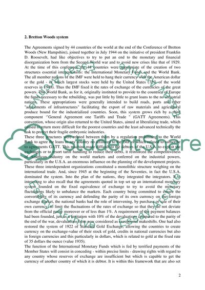 Bretton Woods System