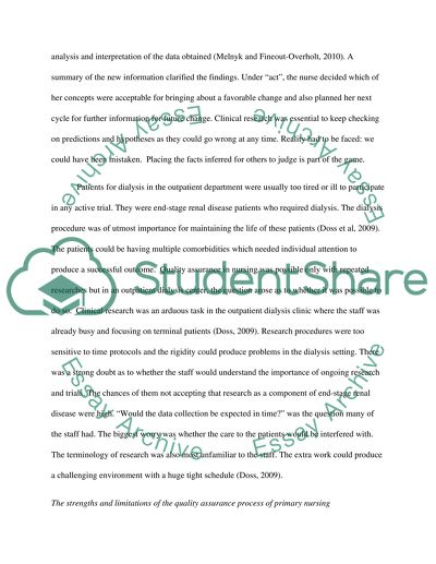 Primary nursing and quality assurance