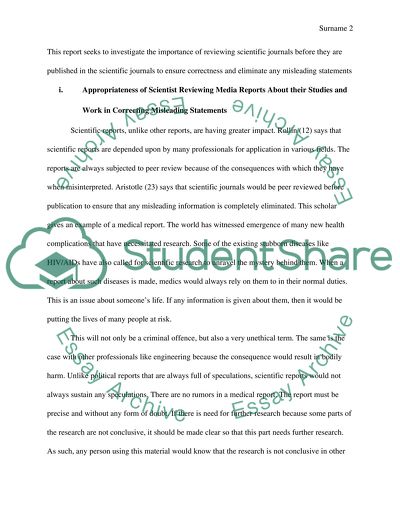 Ethics in Scientific Journals