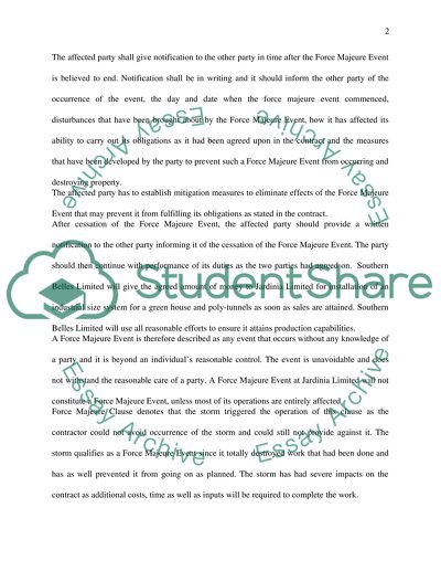 Discharge of Contract on the Grounds of Frustration