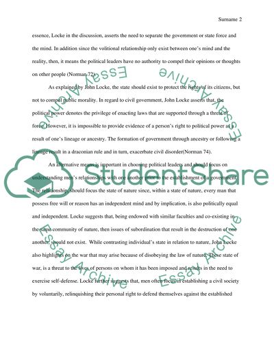 John Locke and Edmund Burke and Karl Marx on the Role of the State