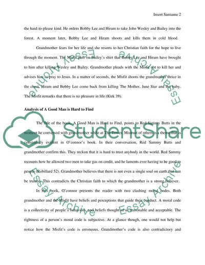 A Good Man Is Hard to Find