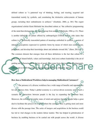 Managing a multicultural workforce and multicultural customers