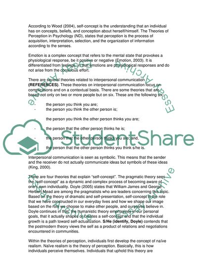 Interpersonal Communication