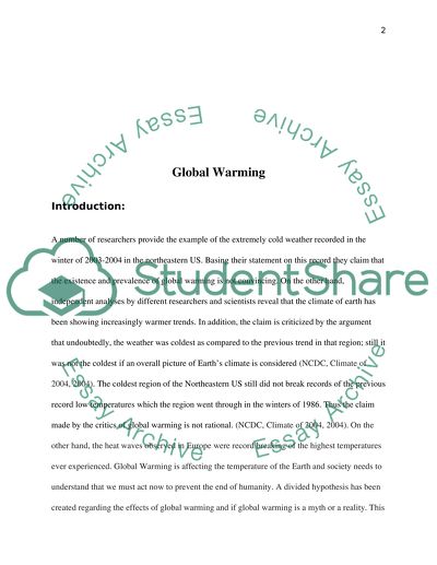 English Essay Papers Global Warming Read Textpreview English Essays Examples also High School Graduation Essay Global Warming Essay Example Topics And Well Written Essays Short English Essays