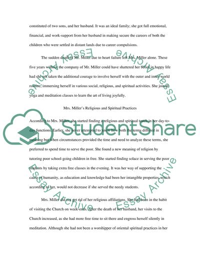 Religion and the Elderly