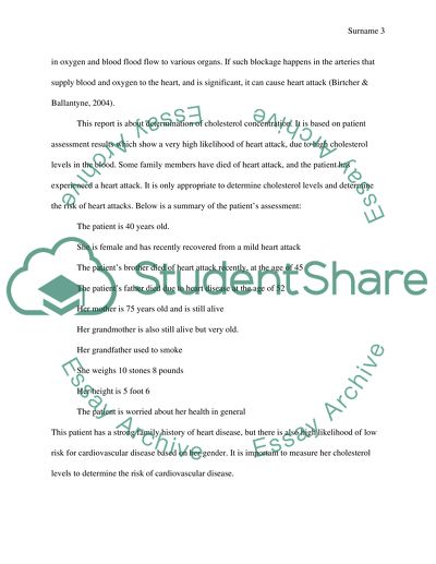 Determination of cholesterol conentration