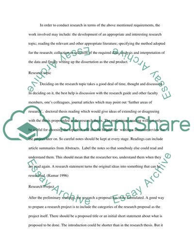 Business and Management Research Methodology