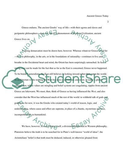 How Do You See Ancient Greece In Todays World