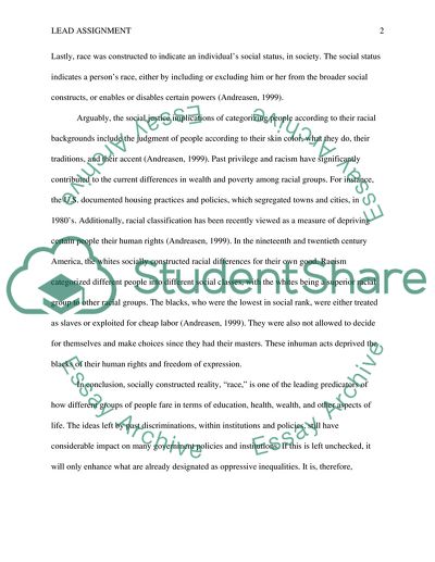 Race as a Social Construct