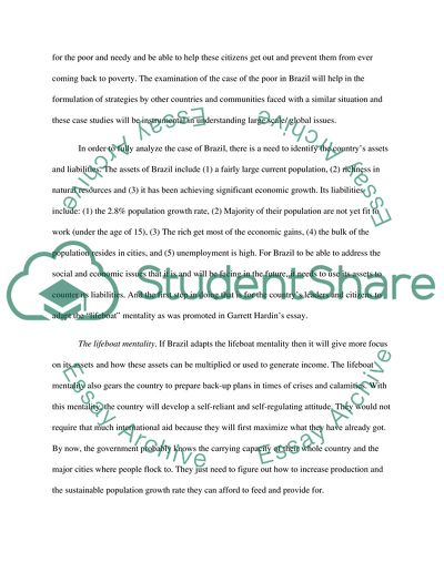 Curbing the Impacts of High Population Growth Rate in Brazil