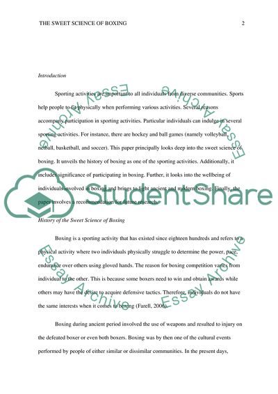 The Sweet Science of Boxing