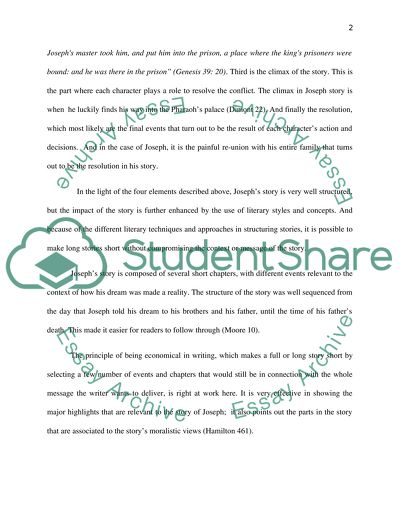 How does the structure of the story of Joseph enhance the impact of the narrative