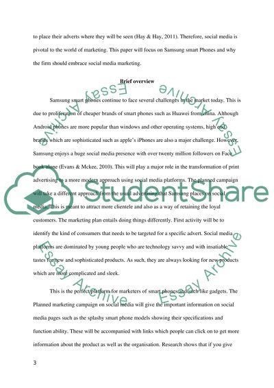 essay on social media marketing