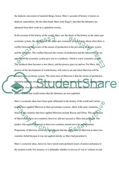 Summary of the Chapter Marxist Worldviews