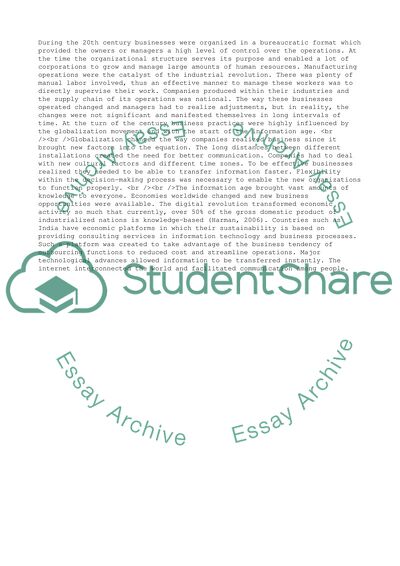 Business Structures Evolvement and Insight on the Transformation of Organizations in the Future