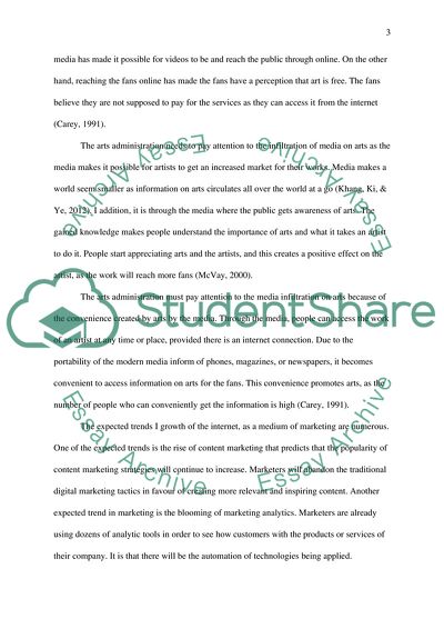 Infiltration between the Arts and the Media