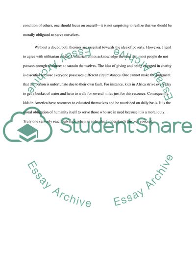 World Provety and Starvation