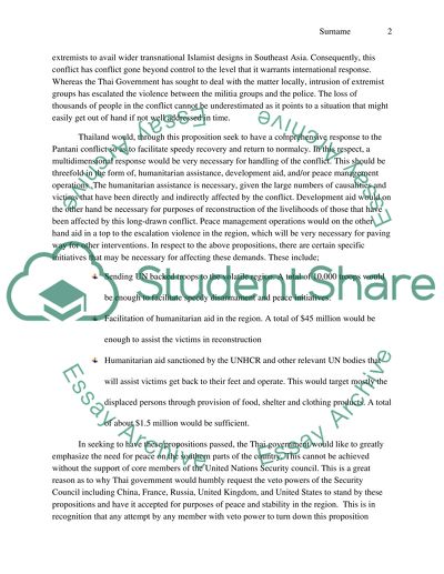 UN security council ambassador policy paper