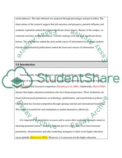 How South Korean Students Make Decision for Choosing Master Course Abroad