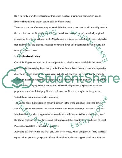 Solution to Israel-Palestine Conflict