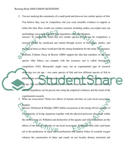 Discussion Questions