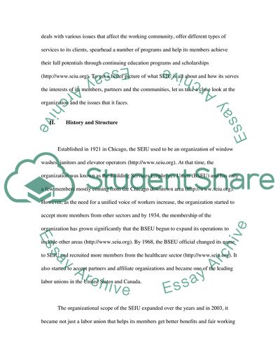 Understanding How the Service Employees International Union Operates
