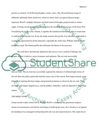 Kew gardens by virginia woold