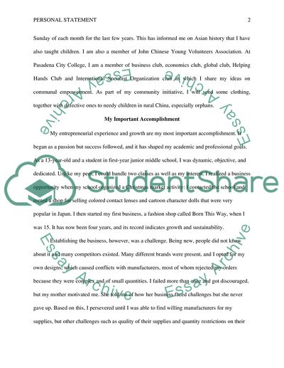 Development of My Interest in Business Economics