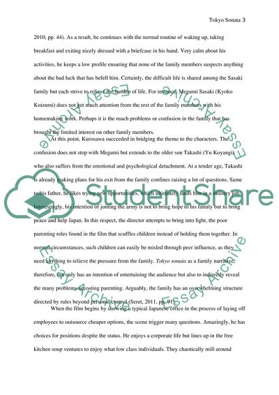 Tokyo Sonata by the Film Director Kurosawa Kiyoshi