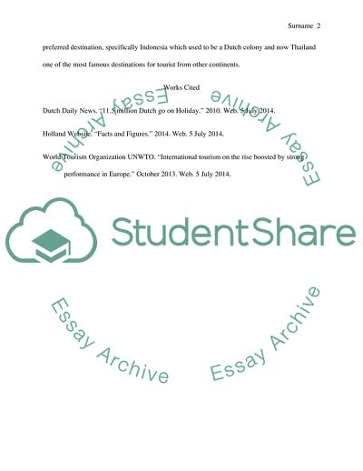 Where Dutch Go on Holiday