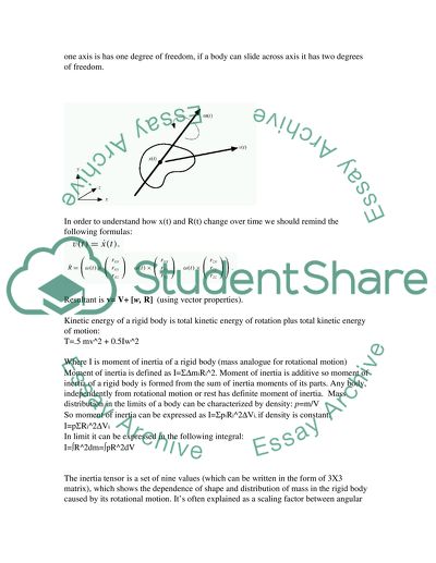 Application of Rigid Bodies Dynamics to Snooker