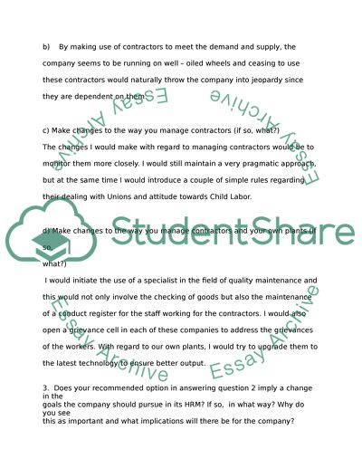 Companys Approaches to HRM