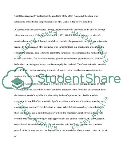 Unilateral Contracts: Daulia Ltd. v Four Millbank Nominees Ltd