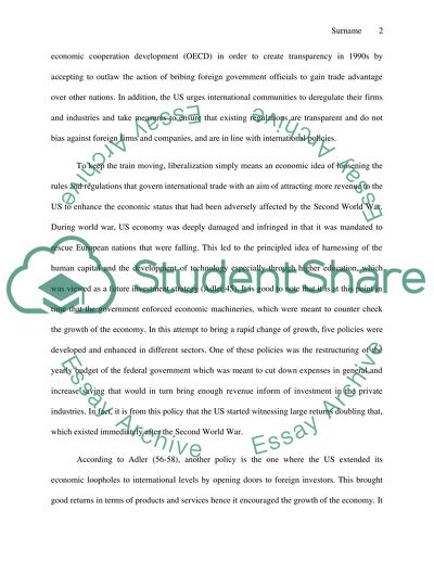 Liberalization Policies of the 1990