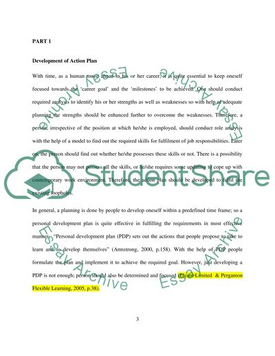 Development of Action Plan