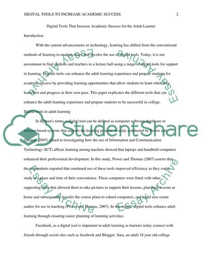 Digital Tools That Increase Academic Success For The Adult Learner