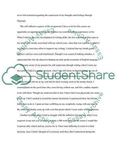 A Liking for Creative Writing