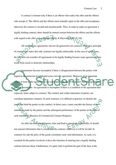 Agreements as the Result from Social or Domestic Relationships