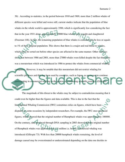 Should Whaling Be Banned