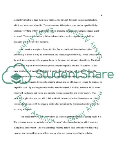 Complexities of the Care Facility and Nursing Home