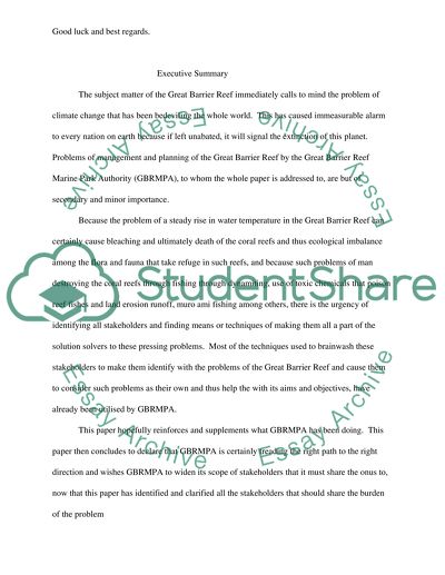 Engagement in Management and Planning for Competing Interests in the Great Barrier Reef