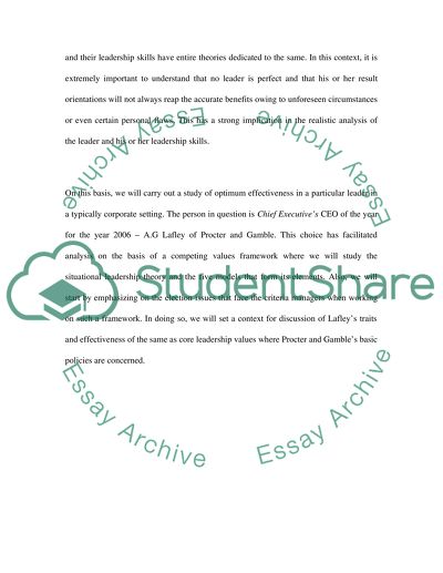 Leadership Effectiveness Report