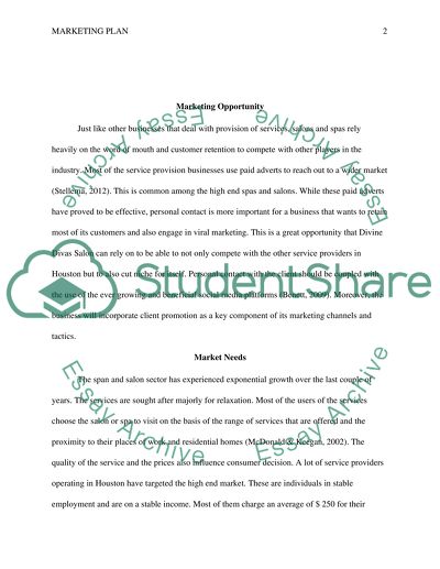 Marketing Opportunity