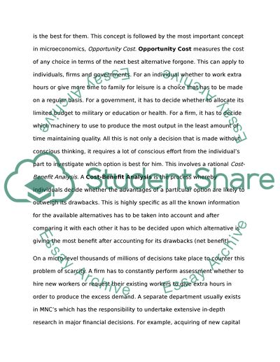 Limited Amount of Resources