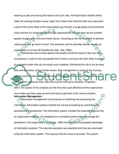 Information Risk Management