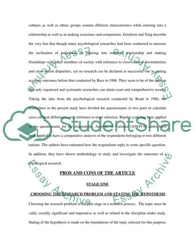 Preferences for Friends and Close Relationships Partners